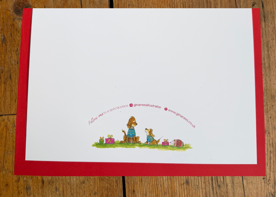 Christmas Morning on Oak Tree Farm - A6 Card