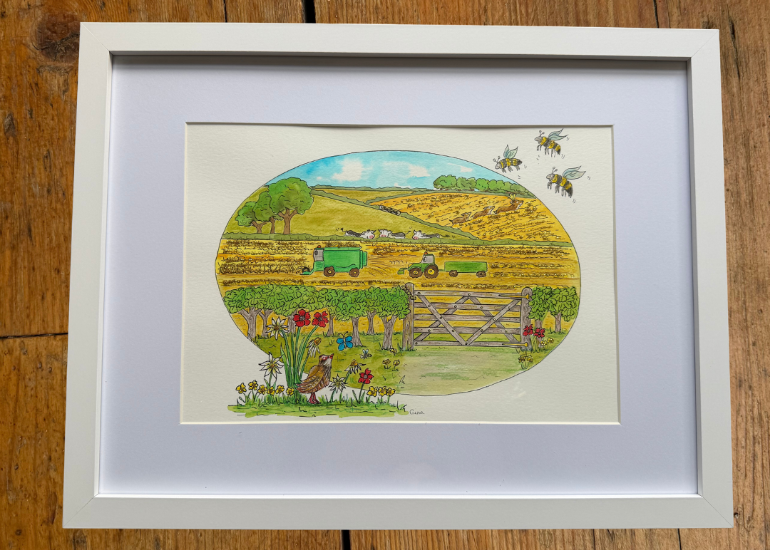 July 2027 Calender Original | Framed