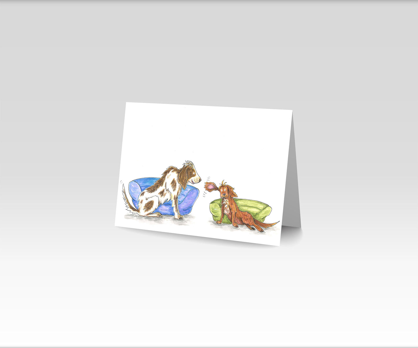 A5 CARD of Dogs sharing a Secret- artwork taken from 'My Special Place'