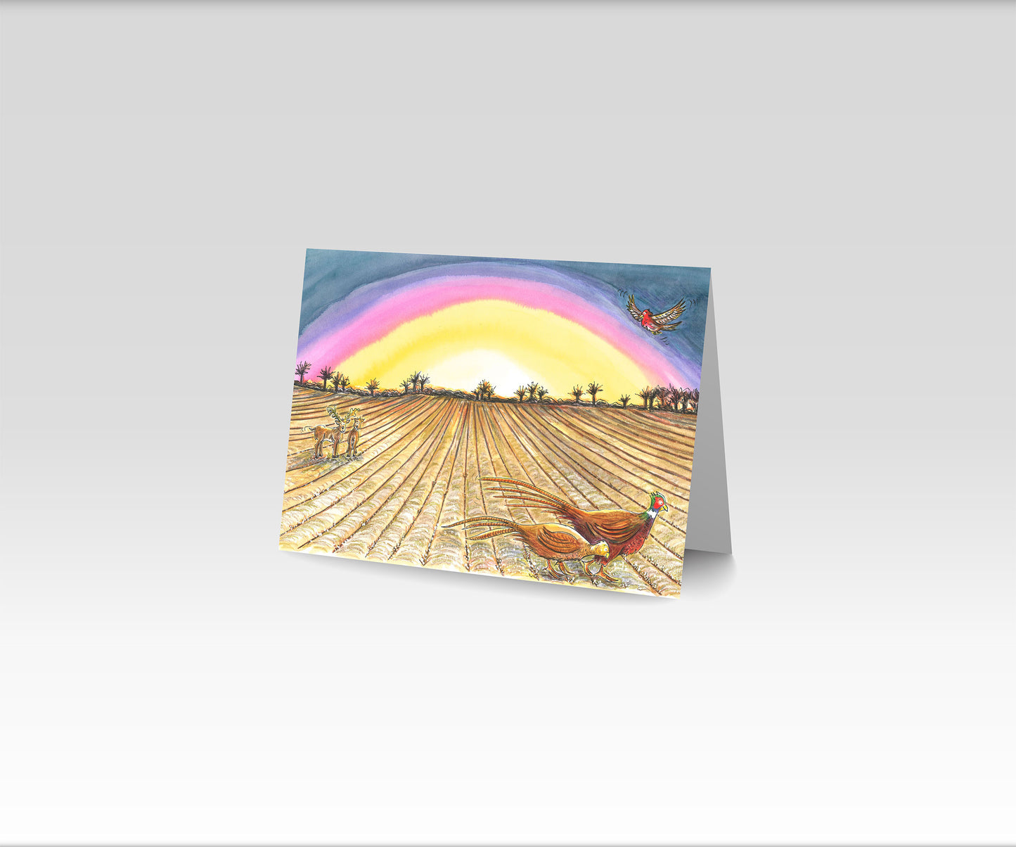 A5 CARD, sunrise on a winter morning