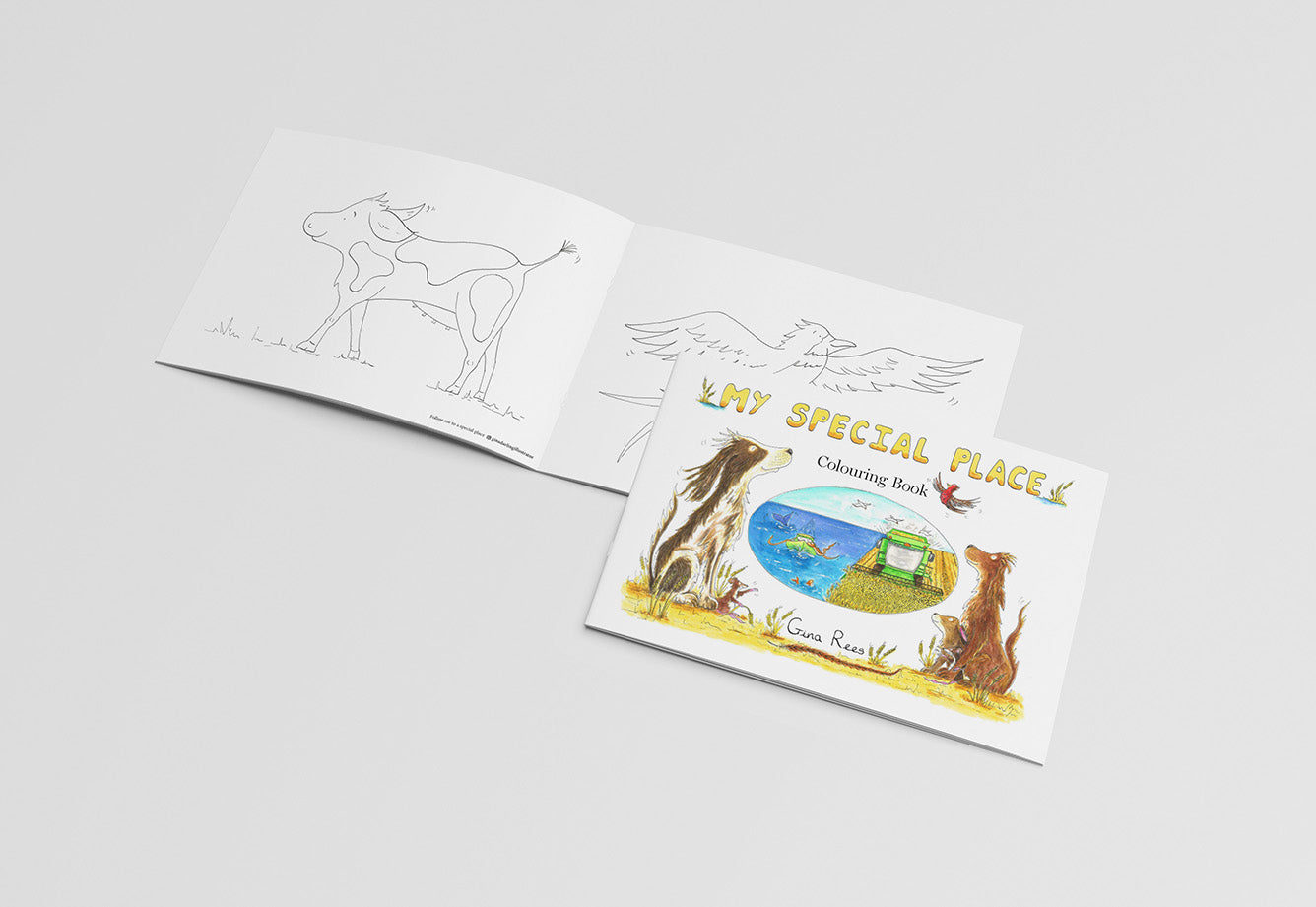 LANDSCAPE COLOURING BOOK, 20 PAGES