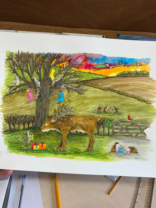 Christmas morning on Oak Tree Farm