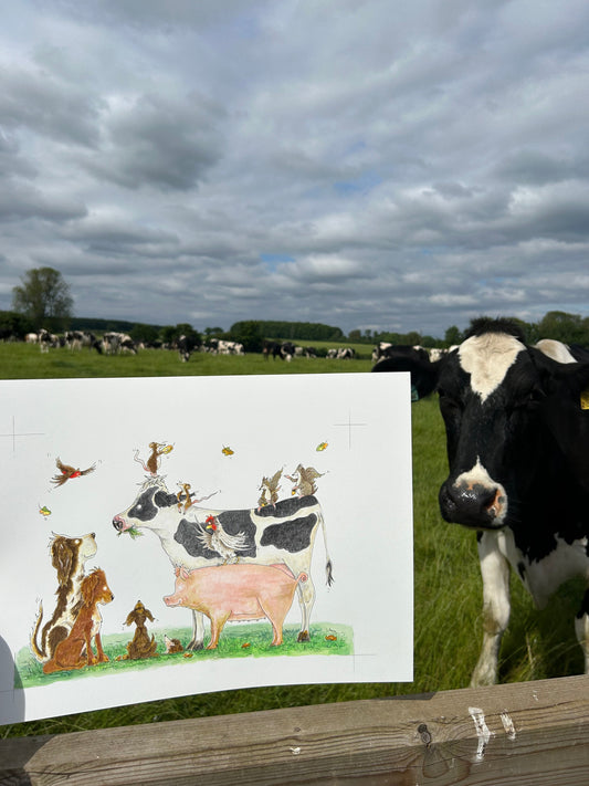 Meeting the farm animals
