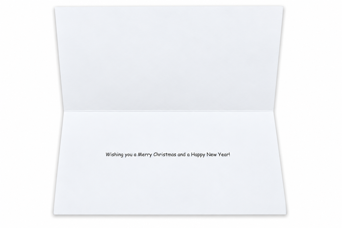 Christmas Morning on Oak Tree Farm - A6 Card
