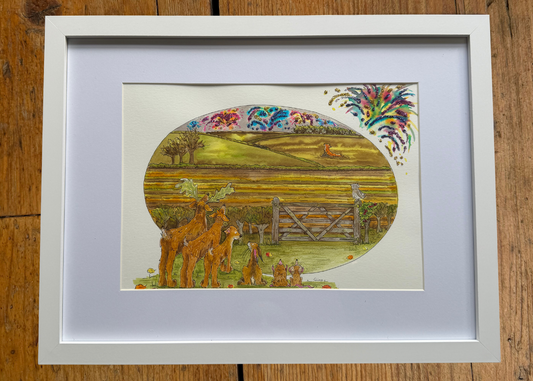 November 2027 Calendar Original Artwork | Framed