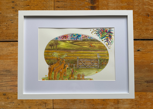 November 2027 Calendar Original Artwork | Framed