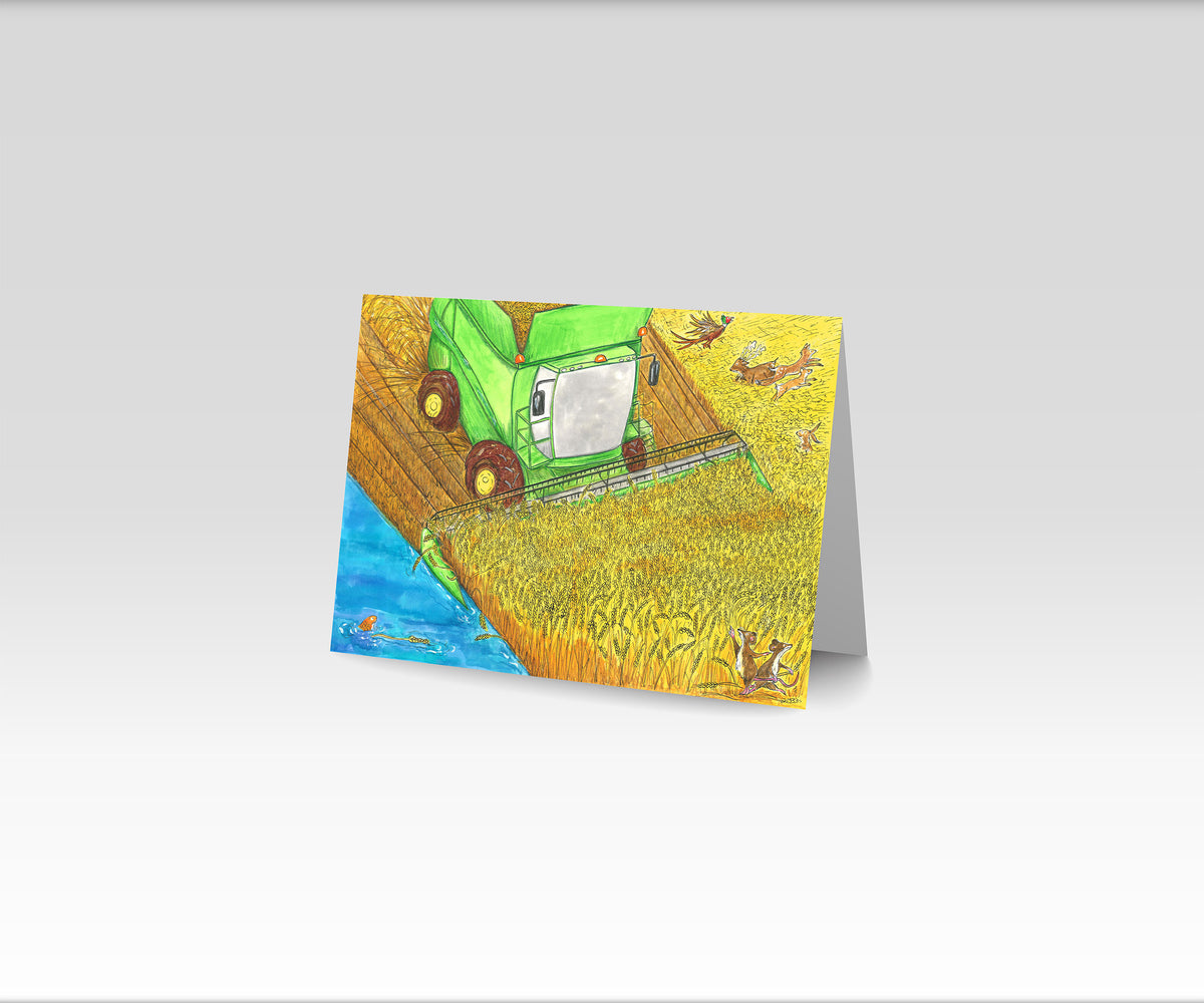 Working Combine - A5 Greeting Card
